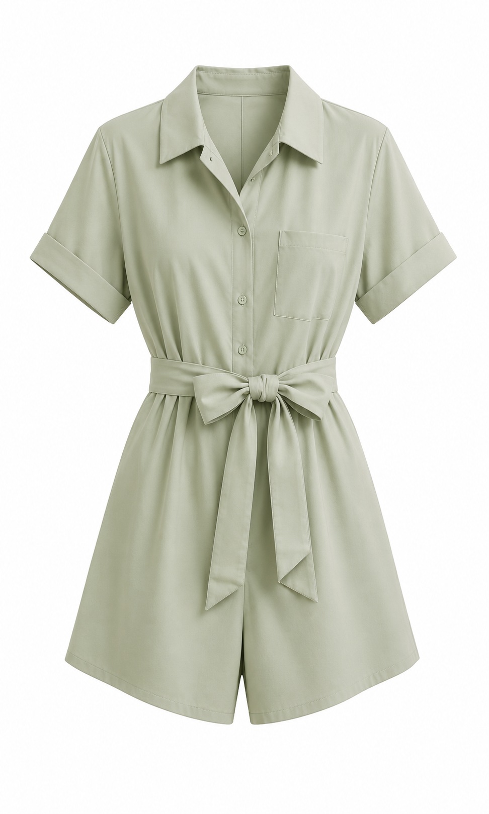 Women’s Short Sleeve Shirt Dress - Image 4
