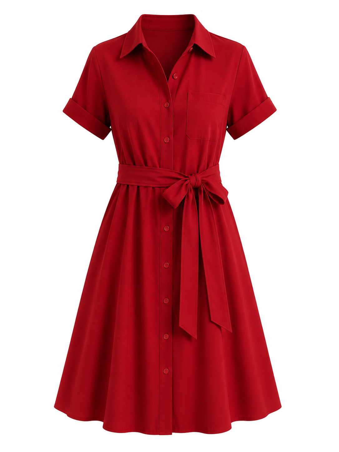 Bella Tie-Waist Midi Dress - Image 3